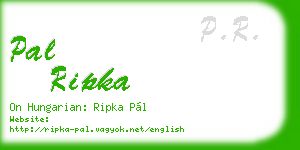 pal ripka business card